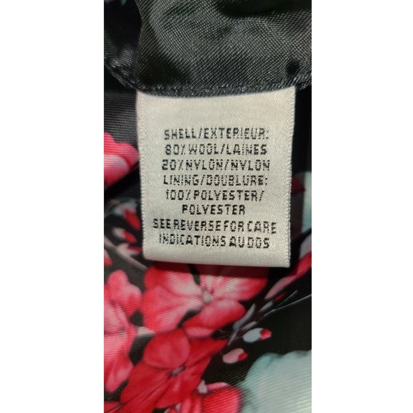 Talbots Salmon/Pink Wool Blend Car Coat Size 8P - Picture 4 of 6